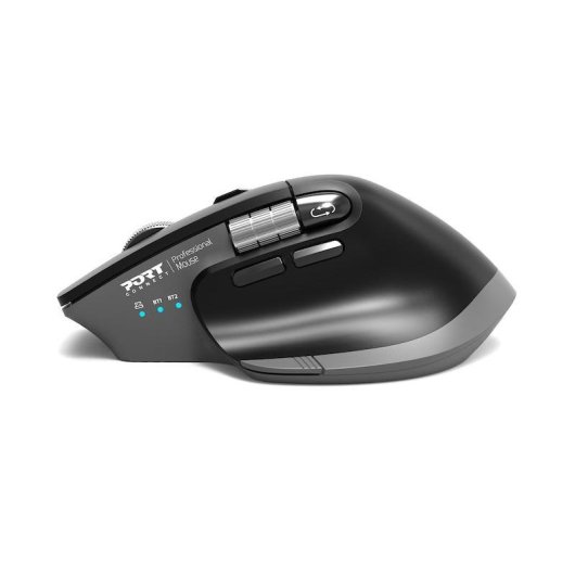 Ratão Port Designs 910203 RF Wireless Bluetooth 4000DPI Preto Ergonomia Dupla Roda