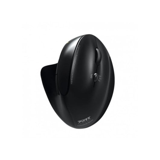 Maus Port Designs 900706-BT Wireless RF Bluetooth 1600DPI Schwarz Ergonomisch Wiederaufladbar