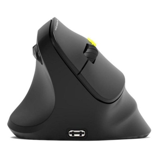 Maus Port Designs 910008 Bluetooth 2400 DPI Schwarz Ergonomisch Vertikal Linkshänder