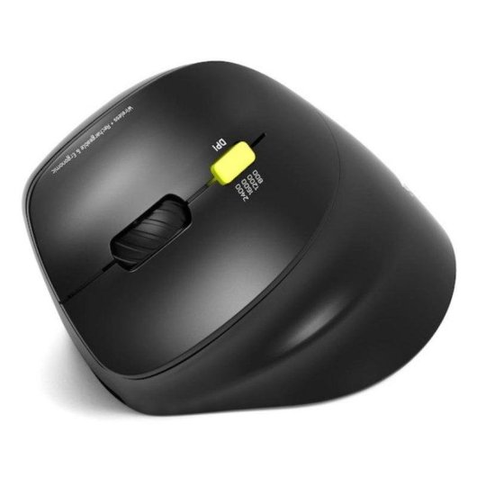 Maus Port Designs 910008 Bluetooth 2400 DPI Schwarz Ergonomisch Vertikal Linkshänder