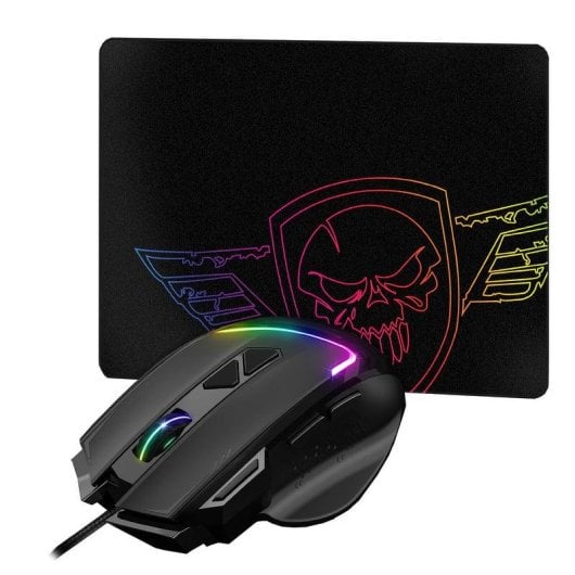 Maus Spirit of Gamer S-PM3RGB Kabelgebunden 7200DPI Schwarz RGB 8 Tasten