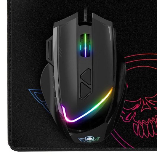 Maus Spirit of Gamer S-PM3RGB Kabelgebunden 7200DPI Schwarz RGB 8 Tasten