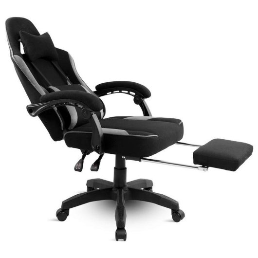 Chaise gaming Spirit of Gamer SOG-GCRBQ tissu dossier inclinable 135° et accoudoirs fixes