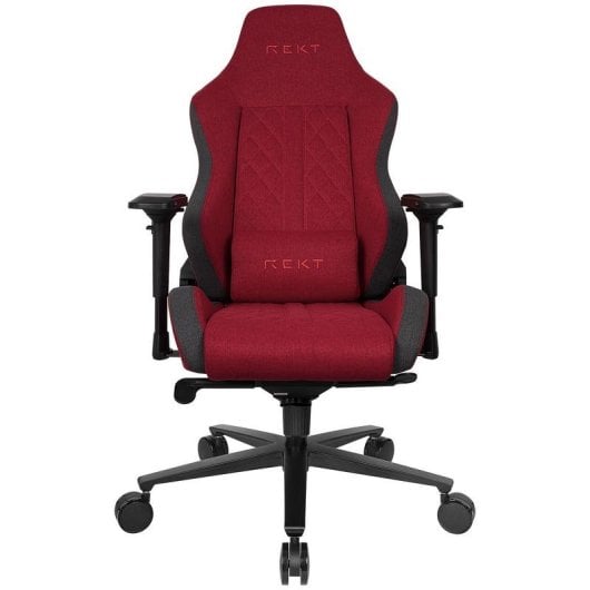 Chaise gaming REKT ULTIM8-RD tissu rouge dossier 180° accoudoirs 4D 150 kg