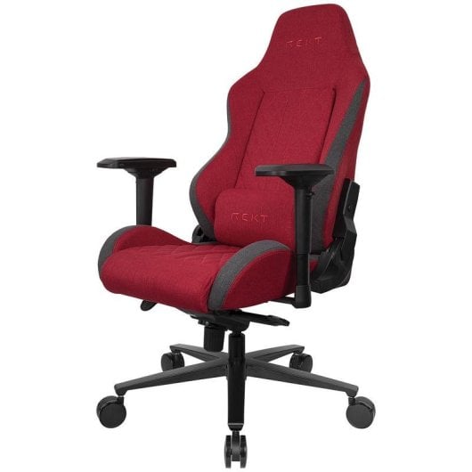 Chaise gaming REKT ULTIM8-RD tissu rouge dossier 180° accoudoirs 4D 150 kg