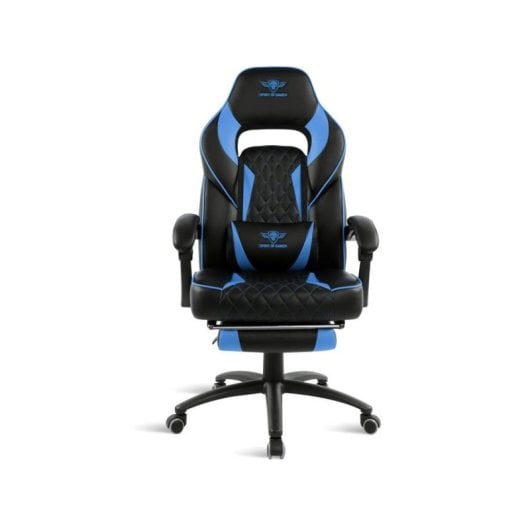 Chaise gaming Spirit of Gamer SOG-GCMBL Mustang Bleu simili cuir, appui-tête, lombaires
