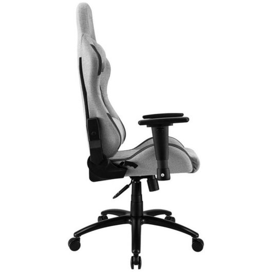 Chaise gaming REKT ULTIM8-RS Gris clair tissu dossier inclinable 160° accoudoirs 3D