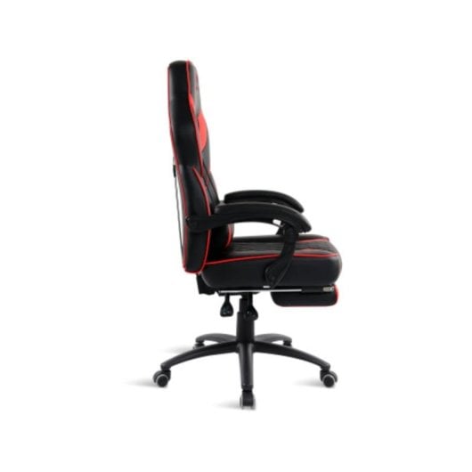 Chaise de bureau Spirit of Gamer Mustang SOG-GCMRE simili cuir noir rouge accoudoirs fixes