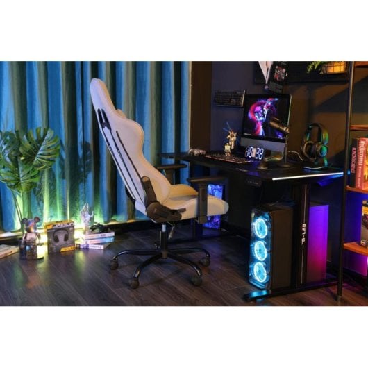 Gaming-Stuhl The G-Lab K Seat Platinium Grau 3D-Armlehnen ergonomisch 120 kg