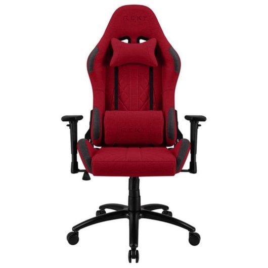 Chaise gaming REKT ULTIM8-RS Rouge tissu inclinable 3D accoudoirs 150kg