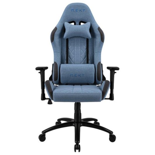 Chaise Gaming REKT ULTIM8RSFBL dossier inclinable 160° accoudoirs 3D tissu bleu