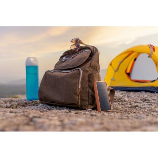 Power bank Cellularline Solar 10000mAh panel solar ETFE resistente naranja