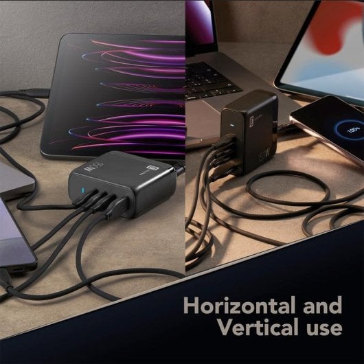 Carregador Cellularline MULTIPOWER DESK GAN 150W 4 Portas USB-C GaN Compacto
