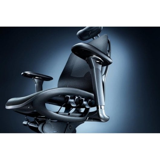 Sedia da gaming Razer Fujin Pro mesh nera supporti 4D regolabili traspirante