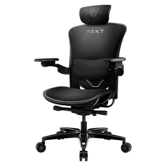 Chaise REKT PowerSeat ergonomique tissu hydrofuge accoudoirs 4D soutien lombaire