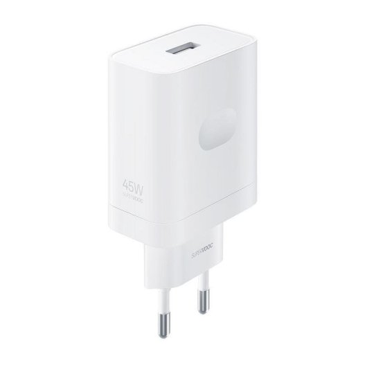 Carregador USB-A 45W SuperVOOC Realme RMTC45W branco