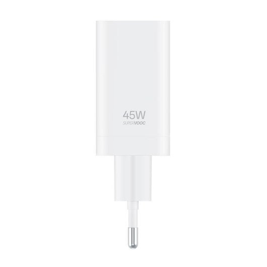 Cargador realme RMTC45W SuperVOOC 45W carga rápida USB-A blanco