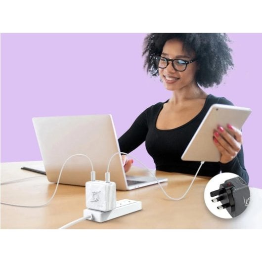 Cargador AVerMedia GC313 100W USB-C Power Delivery GaN HDMI Multiplataforma