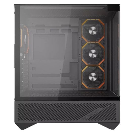 Boîtier Darkflash DY460 Noir Aquarium Moyen Tour 4 Ventilateurs ARGB Verre Trempé