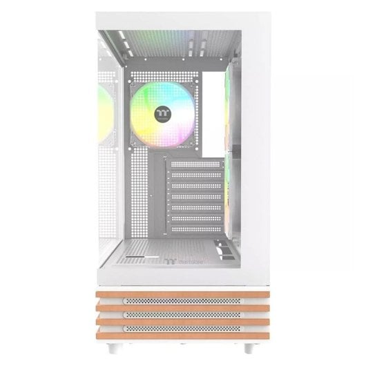 PC-Gehäuse Thermaltake View 270 Plus WS ARGB Snow Midi Tower Weiß ARGB-Glas