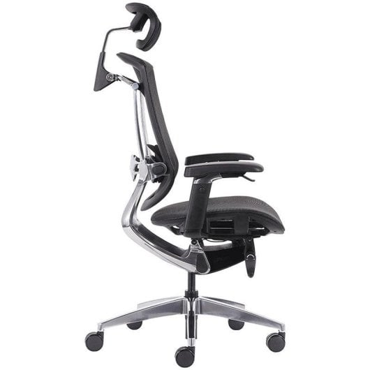 Chaise REKT RGOMAXBIZ polypiel et maille soutien lombaire 4D noire