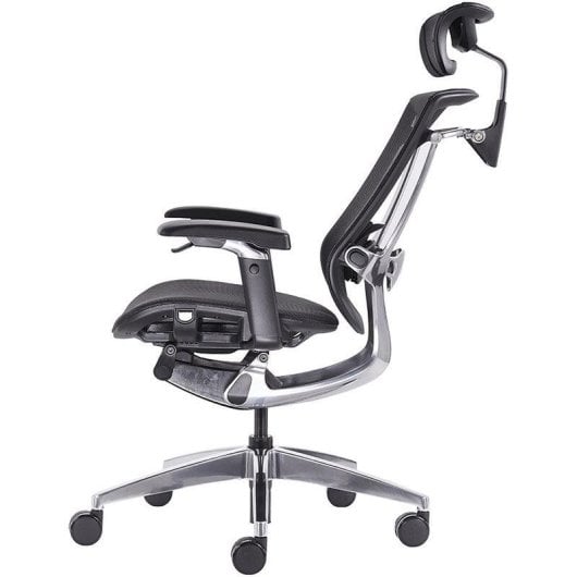 Chaise REKT RGOMAXBIZ polypiel et maille soutien lombaire 4D noire