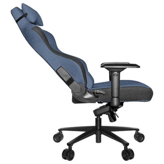 Chaise Gaming REKT ULTIM8 Plus Bleu Tissu Premium Accoudoirs 4D Reclinable