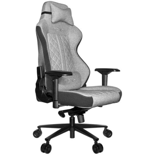 Chaise gaming REKT ULTIM8 Plus Gris clair revêtement tissu premium 4D