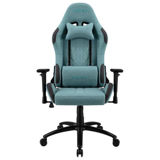 Chaise gaming REKT ULTIM8-RS Turquoise tissu accoudoirs 3D dossier inclinable