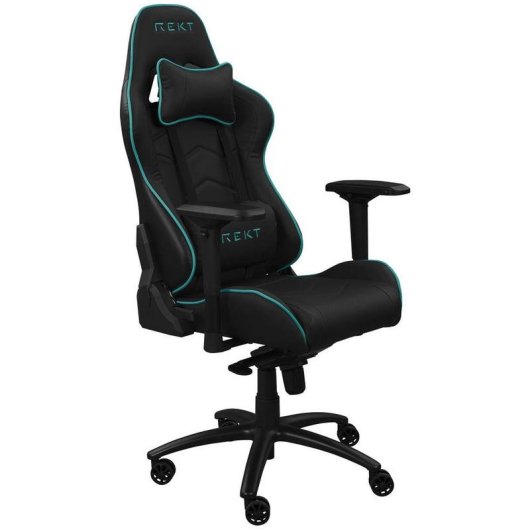 Chaise gaming REKT GG1R-BL Bleu dossier inclinable 180° accoudoirs 4D 150 kg