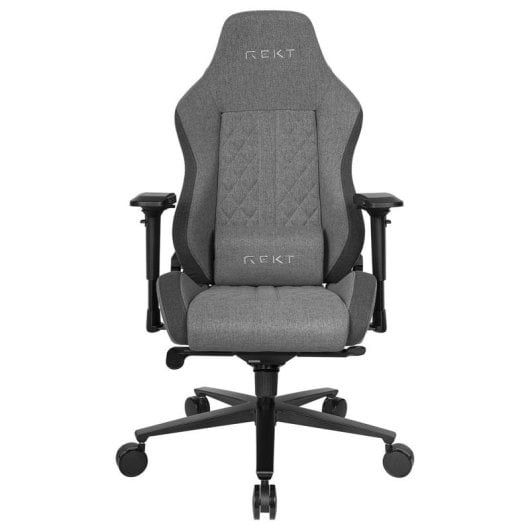 Fauteuil gaming REKT ULTIM8 Antracite tissu accoudoirs 4D dossier inclinable