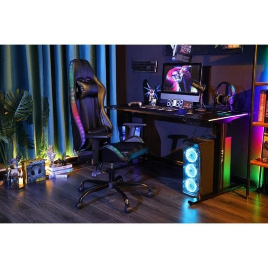 Gaming Stuhl The G-Lab K-SEAT ELECTRON EX 3D Armlehnen Kunstleder Schwarz