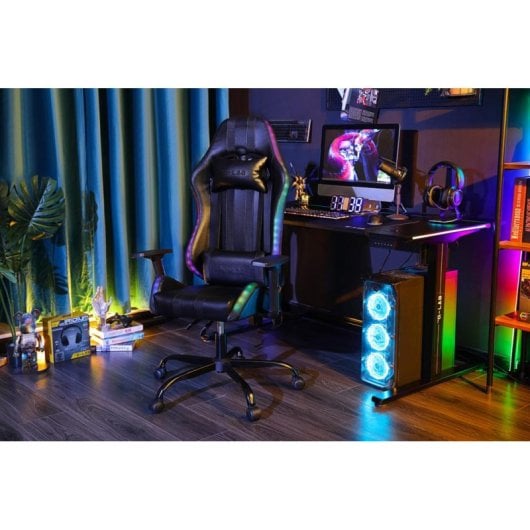 Gaming Stuhl The G-Lab K-SEAT ELECTRON EX 3D Armlehnen Kunstleder Schwarz