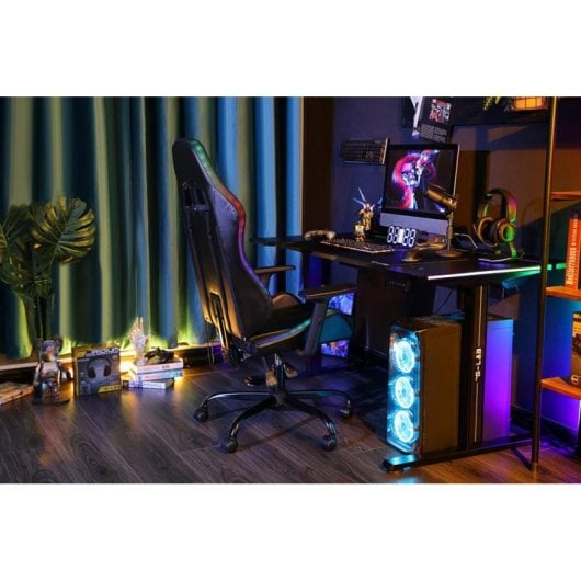 Gaming Stuhl The G-Lab K-SEAT ELECTRON EX 3D Armlehnen Kunstleder Schwarz