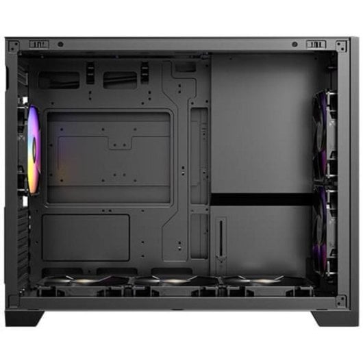 PC-Gehäuse Antec FLUX M Micro Tower Schwarz Glas seitliches Fenster RGB
