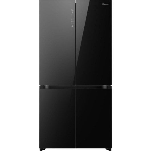 Frigorífico Americano Hisense RQ768N4GBE Total No Frost 190cm 591L E Preto Vidro Touch