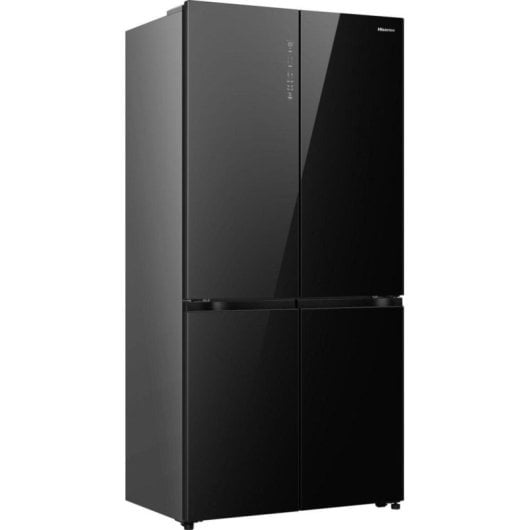 Frigorífico Americano Hisense RQ768N4GBE Total No Frost 190cm 591L E Preto Vidro Touch