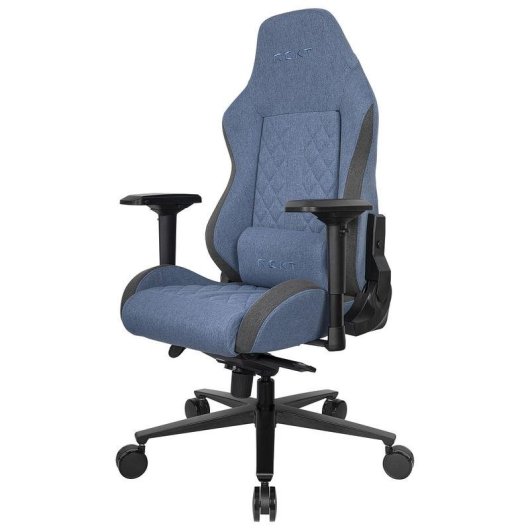 Chaise gaming REKT ULTIM8-BL tissu bleu dossier inclinable 180° accoudoirs 4D