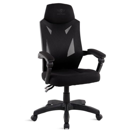 Chaise de bureau Spirit of Gamer Hellcat Noir dossier maille inclinaison 135°