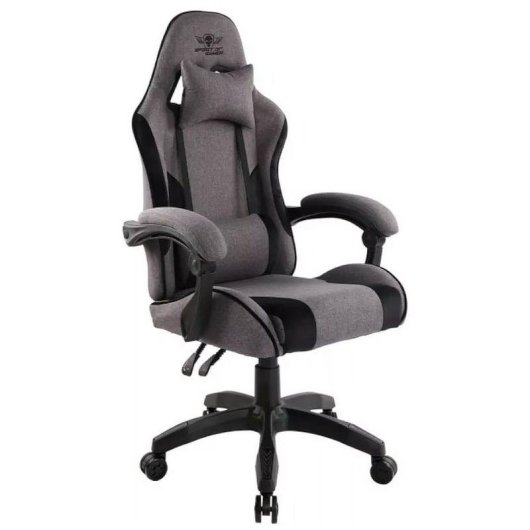 Chaise gaming Spirit of Gamer SOG-GCABK tissu gris foncé dossier inclinable