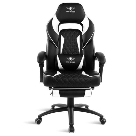 Siège gaming Spirit of Gamer SOG Mustang White cuir synthétique ergonomique