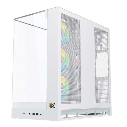 PC-Gehäuse Xigmatek Pano II Weiß ARGB Glas Seitenteile Mid Tower
