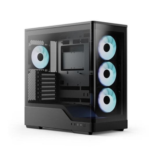 PC-Gehäuse AeroCool P500A Schwarz ARGB Glasfenster Mid Tower