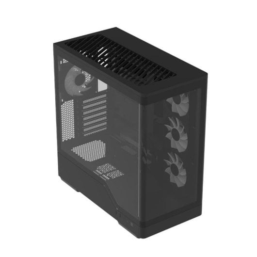 PC-Gehäuse AeroCool P500A Schwarz ARGB Glasfenster Mid Tower