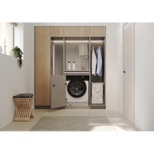 Lavadora Haier BHA6S69M6DB9J-S Carga Frontal 9 kg 1600 rpm Clase A Blanca WiFi Display LED