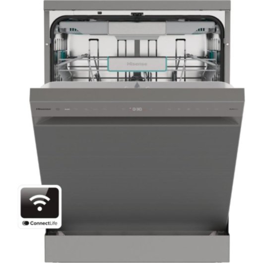 Lavavajillas Hisense HS673A90X 16 Cubiertos Clase A Wi-Fi y Autolimpieza