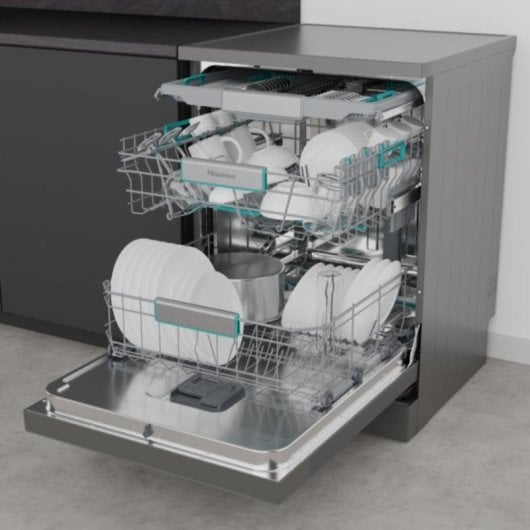 Lavavajillas Hisense HS673A90X 16 Cubiertos Clase A Wi-Fi y Autolimpieza