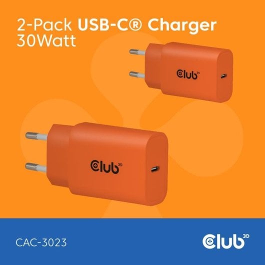 Netzteil Club 3D CAC-3023 30 W kompakt orange