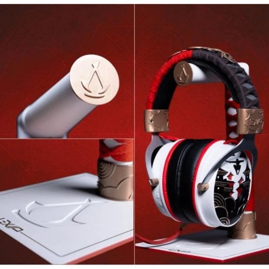 Casque Lexip Mentor sans fil et filaire Bluetooth 5.4 gaming avec micro détachable blanc