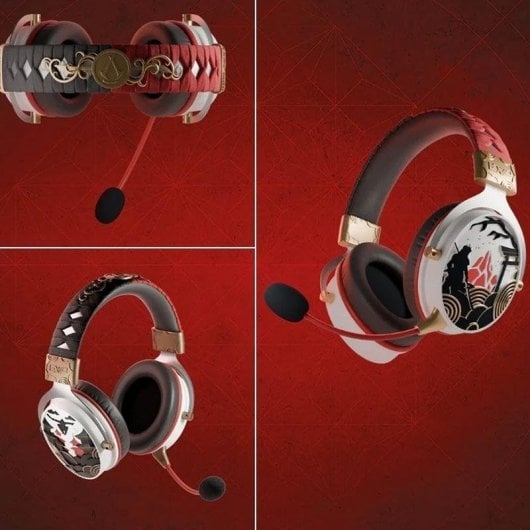 Casque Lexip Mentor sans fil et filaire Bluetooth 5.4 gaming avec micro détachable blanc